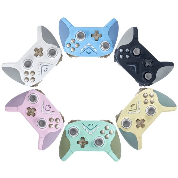 Manette de jeu sans fil rechargeable avec lumière RGB colorée, contrôleur Bluetooth pour – Manette de jeu sans fil YH SN2203