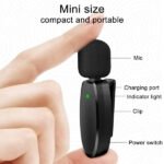 Micro cravate sans fil pour 1 personne avec connecteur Lightning à réduction de bruit – Micro cravate sans fil AP004-L / iphone
