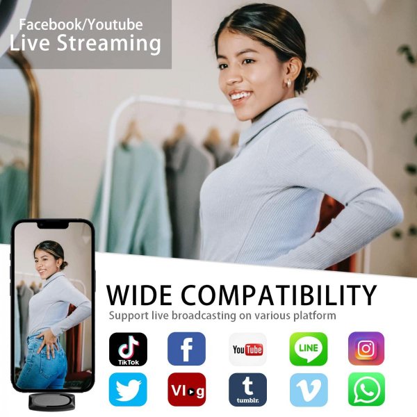 Micro cravate sans fil pour 1 personne avec connecteur Lightning à réduction de bruit – Micro cravate sans fil AP004-L / iphone