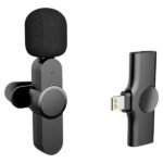 Micro cravate sans fil pour 1 personne avec connecteur Lightning à réduction de bruit – Micro cravate sans fil EP033TZ-L / iphone