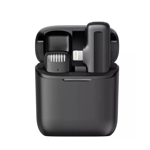 Micro cravate sans fil avec étui de chargement intelligent avec connecteur Lightning – Micro cravate sans fil J11-L / iphone