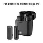 Micro cravate sans fil avec étui de chargement intelligent avec connecteur Lightning – Micro cravate sans fil J11-L / iphone