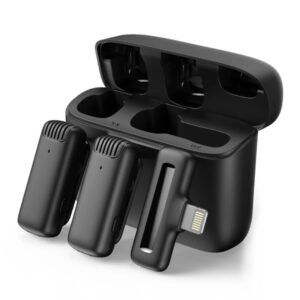 Micro cravate sans fil 3 en 1 avec étui de chargement intelligent avec connecteur – Micro cravate sans fil J13-L / iphone