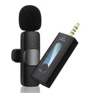 Micro cravate sans fil pour 1 personne avec connecteur 3.5 à réduction de bruit – Micro cravate sans fil K35-1 / 1 Micro