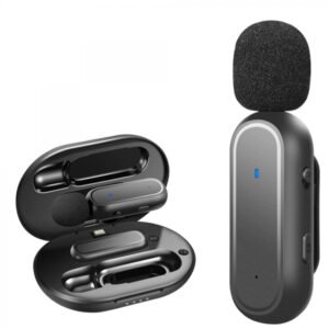 Micro cravate sans fil pour 1 personne avec connecteur Lightning à réduction de bruit – Micro cravate sans fil K60-L / iphone