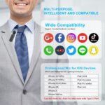 Micro cravate sans fil pour 1 personne avec connecteur Lightning à réduction de bruit – Micro cravate sans fil K60-L / iphone