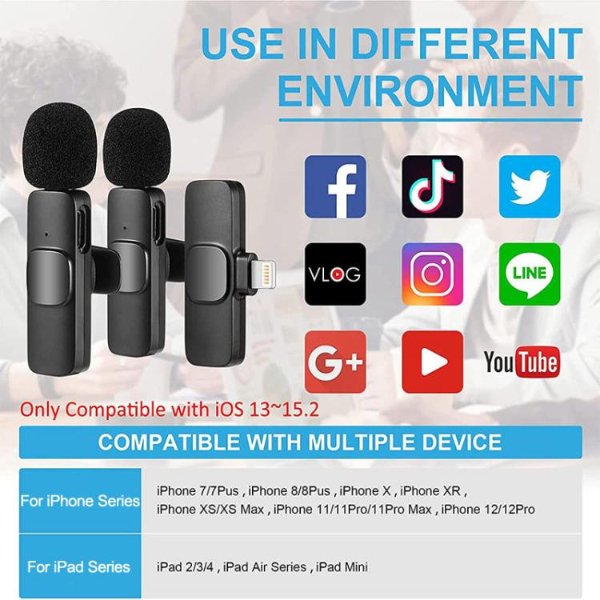 Micro cravate sans fil K9-L-2IN1 / iphone