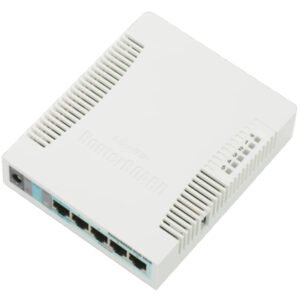 Point d’accès 2,4GHz, Ethernet 5 x Gigabit, USB, processeur 600MHz, 128Mo de RAM – MikroTik RB951G-2HnD