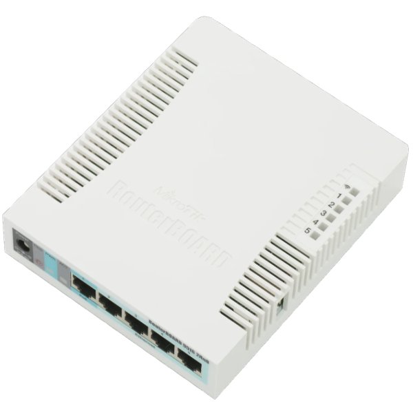 Point d’accès 2,4GHz, Ethernet 5 x Gigabit, USB, processeur 600MHz, 128Mo de RAM – MikroTik RB951G-2HnD