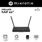 Accèss Point WiFi / Point d’accès WiFi 6 double bande AX1800 – MikroTik hAP ax3