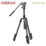 Trépied caméra professionnel en aluminium avec tête fluide Q5S MUF – Milliboo MUFA-BK