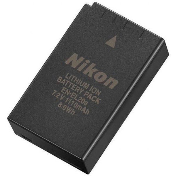 Batterie lithium-ion rechargeable Nikon EN-EL20a (7,2 V, 1 110 mAh) – Batterie Nikon EN-EL20A