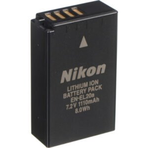Batterie lithium-ion rechargeable Nikon EN-EL20a (7,2 V, 1 110 mAh) – Batterie Nikon EN-EL20A