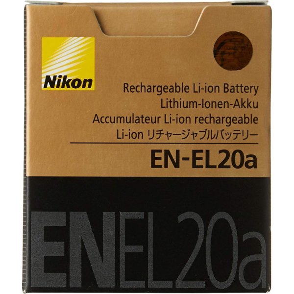Batterie lithium-ion rechargeable Nikon EN-EL20a (7,2 V, 1 110 mAh) – Batterie Nikon EN-EL20A