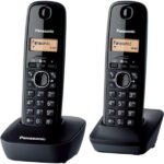 Téléphone fixe portatif sans fil numérique avec 2 combinés – Panasonic KX-TG1612