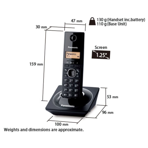 Téléphone fixe portatif sans fil – Panasonic KX-TG1711FX
