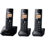 Téléphone fixe portatif sans fil numérique avec 3 combinés – Panasonic KX-TG2713