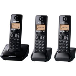 Téléphone fixe portatif sans fil numérique avec 3 combinés – Panasonic KX-TG2713