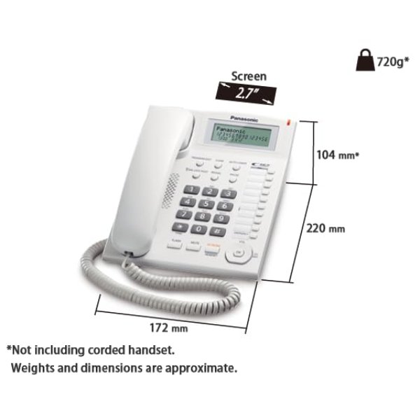 Téléphone fixe filaire – Panasonic KX-TS880MX