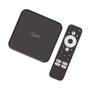 Box TV streaming 4K UHD / Google TV Android UHD 4K, certifié Google, 2GB RAM / 32GB eMMC – QVWi 4K UHD Streaming TV Box Q3