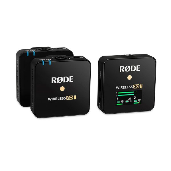 Système de micro cravate sans fil ultra-compact avec récepteur double canal et 2 émetteurs – RODE Wireless GO II