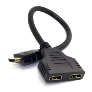 Câble répartiteur HDMI 1 entrée 2 sorties, adaptateur HDMI mâle vers 2 HDMI femelles – R SCAR RS-HDMI1X2
