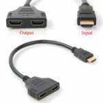 Câble répartiteur HDMI 1 entrée 2 sorties, adaptateur HDMI mâle vers 2 HDMI femelles – R SCAR RS-HDMI1X2