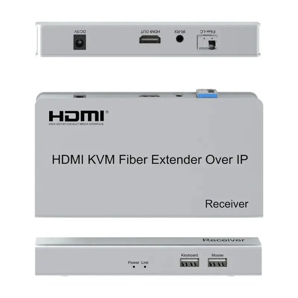 Extension KVM HDMI Fibre | 200m – R SCAR RS-KVMIPFIB200M