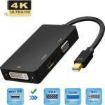 Adaptateur Mini DisplayPort (Thunderbolt) vers DVI VGA HDMI 3 en 1 – R SCAR RS-MINIDP3IN1
