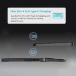 Ensemble clavier + souris sans fil connectivité avec Dongle USB – QWERTY, Anglais – Rapoo 9350S (Original)