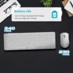 Ensemble clavier + souris sans fil connectivité avec Dongle USB – QWERTY, Anglais – Rapoo 9350S (Original)