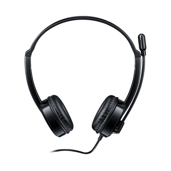 Casque Ordinateur Filaire Stéréo double port jack – Rapoo H100 Noir