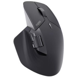 Souris sans fil – droitier – capteur HD 4000 dpi – 10 boutons – Molette de défilement – Rapoo MT760 (Original)