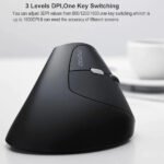 Souris sans fil Ergonomique vertical silencieuse – capteur laser 1600 dpi – 6 boutons – Rapoo MV20 Silent (Original)