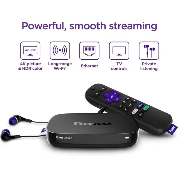 Lecteur streaming Roku Ultra LT (2021) – Roku Ultra LT HD 4K (2021)