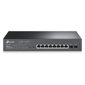 Switch 8 ports Gigabit 10/100/1000 Mbps PoE+ (Budget 150 W) + 2 logements SFP 1 Gbps | – TP-LINK TL-SG2210MP