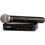 Système de micro sans fil portatif Shure BLX24/PG58 avec capsule PG58 (H9 : 512 à 542 MHz) – SHURE BLX24UK/PG58-H8E