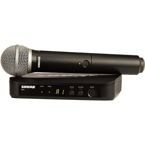 Système de micro sans fil portatif Shure BLX24/PG58 avec capsule PG58 (H9 : 512 à 542 MHz) – SHURE BLX24UK/PG58-H8E