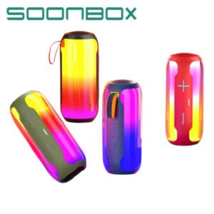 Enceinte Bluetooth portable sans fil 10W avec éclairage LED RGB,TF card, USB, AUX – SOONBOX S6200