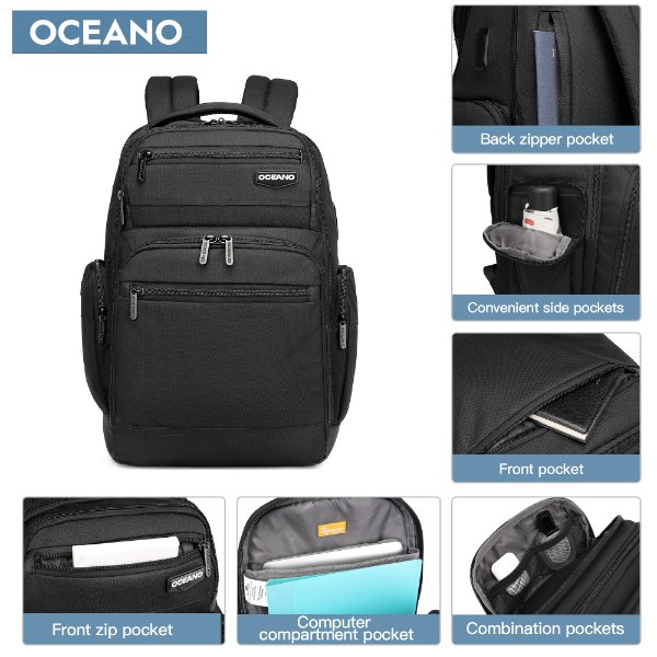 Sac à Dos Tiroll Avec Plusieurs Compartiments, étanche et Résistante Aux Chocs – Sac Oceano 3809