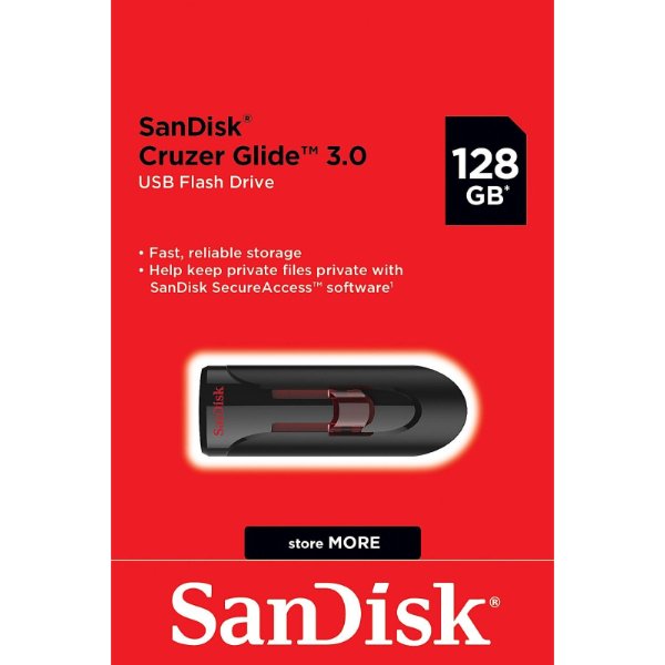Clé USB 3.0 128Gb – SanDisk Cruzer Glide USB 3.0 128Gb