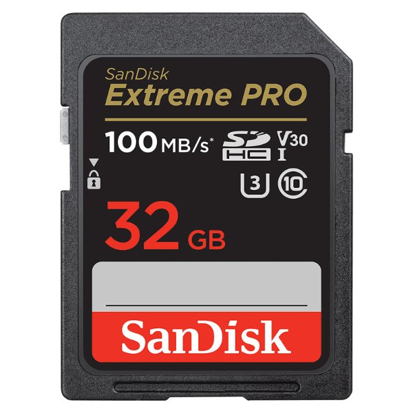 Carte mémoire SDHC UHS-I U3 Classe 10 32Gb 90 Mo/s – SanDisk Extreme Pro SDHC UHS-I 32Gb