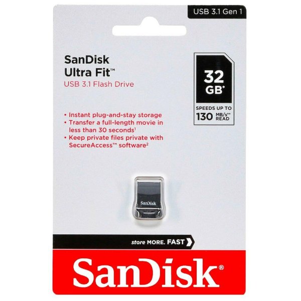 Clé USB 3.0 32Gb – SanDisk Ultra Fit USB 3.0 32Gb