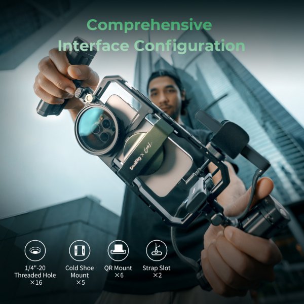 Kit vidéo mobile tout-en-un SmallRig x Brandon Li, édition co-conçue à dégagement rapide – SmallRig 4596