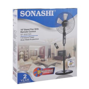 Ventilateur Sur Pied 16 Pouces Avec Télécommande – Sonashi SF-8027SR
