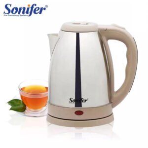 Chauffe Eau électrique / Bouilloire électrique sans fil 1500W, 1,8 Litres, en acier – Sonifer SF-2048