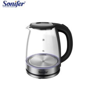 Chauffe Eau électrique / Bouilloire électrique en verre 1500W à lumière LED bleu, 1,8 – Sonifer SF-2116