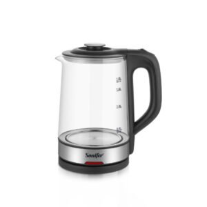 Chauffe Eau électrique / Bouilloire électrique 1500W, 1,8 Litres en verre borosilicate – Sonifer SF-2140