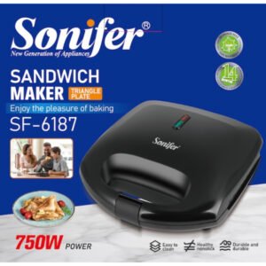 Machine à sandwichs électrique / Gril à sandwichs électrique triangulaire avec plaques – Sonifer SF-6187