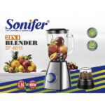 Blender / Mixeur et broyeur électrique. boîtier en acier inoxydable, récipient en verre – Sonifer SF-8015